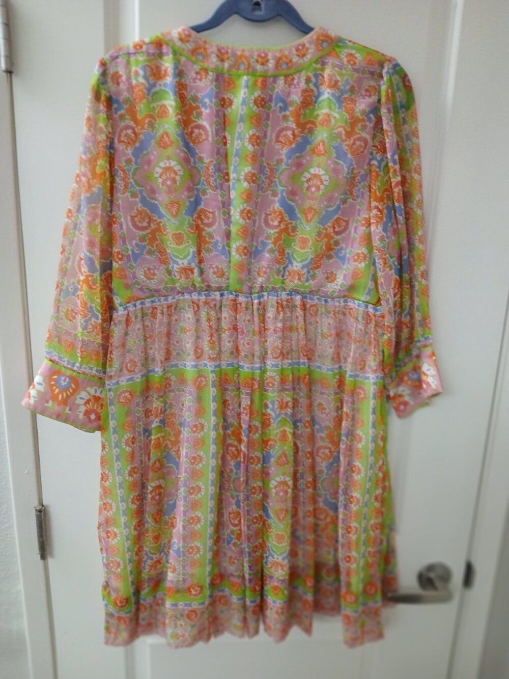 Gretchen Scott Women's Borderline Dress in Watteau Pattern XL - Picture 6 of 8